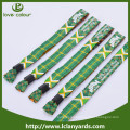 15*350mm custom wristband with logo eco-friendly fabric woven bracelets